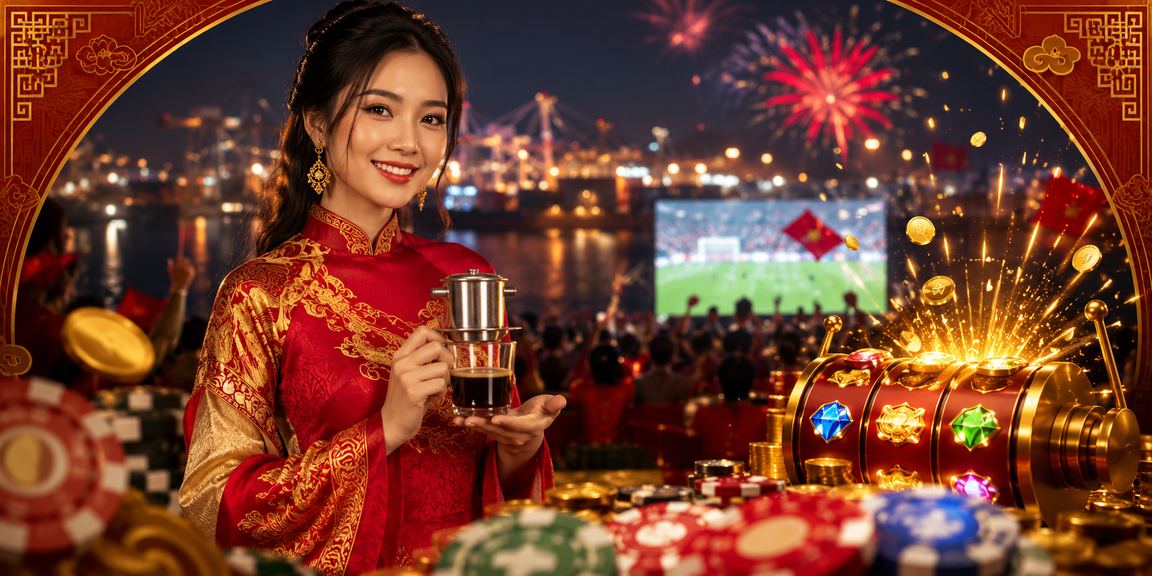 Người dùng Hải Phòng ngồi tại quán cà phê xem kết quả xổ số và lô đề trên điện thoại